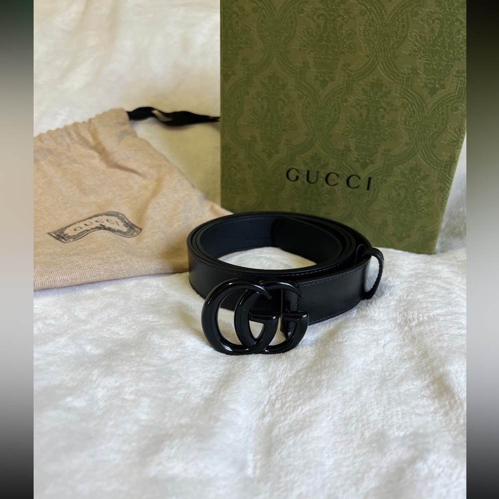 Gucci GG Marmont Leather Belt